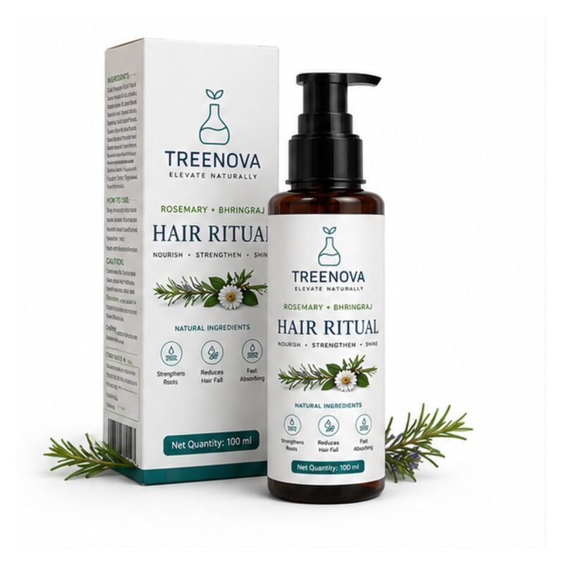 Treenova Rosemary & Bhringraj Hair Growth Ritual Oil – 100 ml